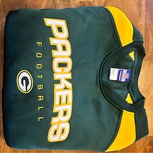 NFL Team Apparel Green and Yellow Sweatshirt
